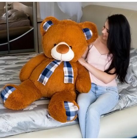 Плюшевий ведмедик «Барнік» 130 см (коричневий)