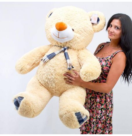 Плюшевый мишка «Барник» 130 см (кремовый)