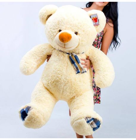 Плюшевый мишка «Барник» 130 см (кремовый)