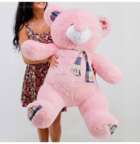 Плюшевий ведмедик «Барнік» 130 см (рожевий)