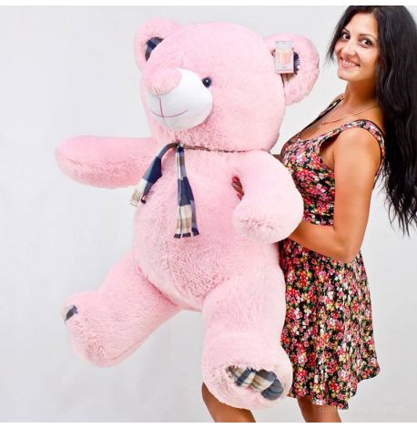 Плюшевий ведмедик «Барнік» 130 см (рожевий)