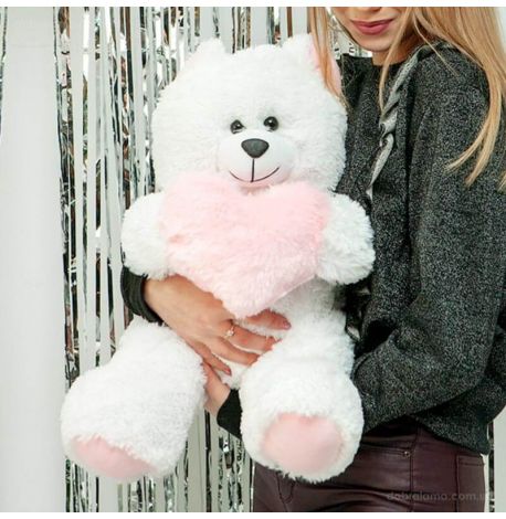 Плюшевий ведмедик «Френк» 65 см (білий)