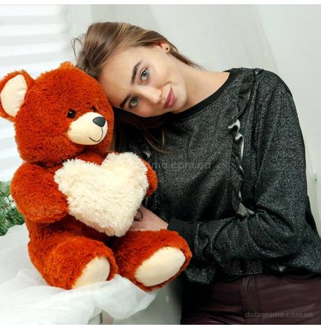 Плюшевый мишка «Френк» 65 см (коричневый)