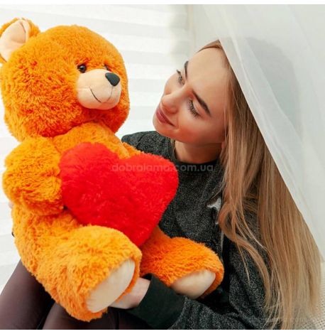 Плюшевий ведмедик «Френк» 65 см (рудий)