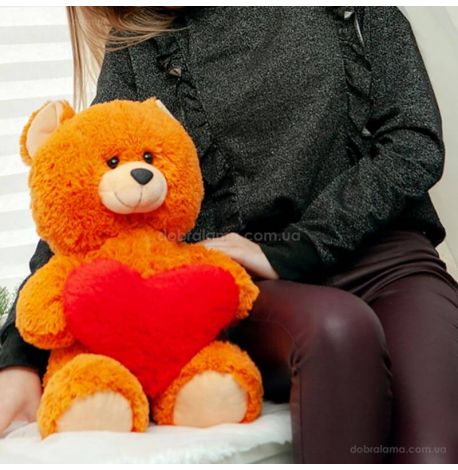 Плюшевий ведмедик «Френк» 65 см (рудий)