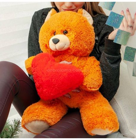 Плюшевий ведмедик «Френк» 65 см (рудий)