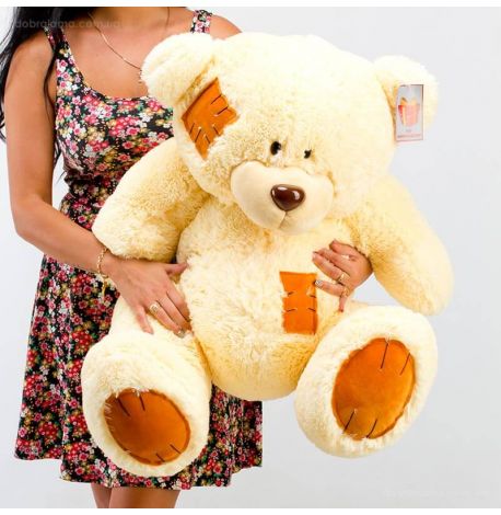 Плюшевий ведмедик «Гриша» 100 см (кремовий)