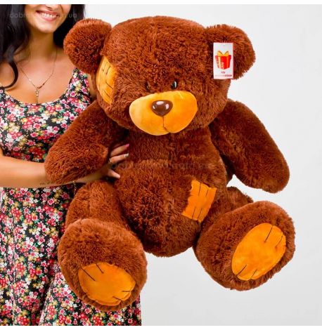 Плюшевий ведмедик «Гриша» 100 см (шоколадний)