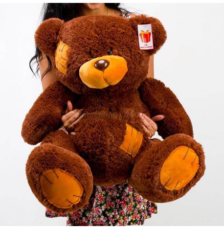 Плюшевий ведмедик «Гриша» 100 см (шоколадний)