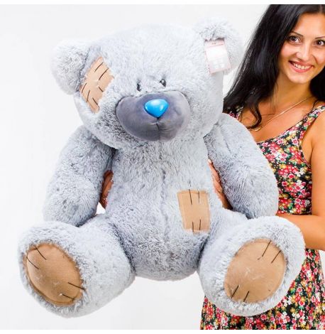 Плюшевий ведмедик «Гриша» 100 см (сірий)