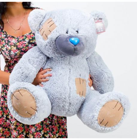 Плюшевий ведмедик «Гриша» 100 см (сірий)