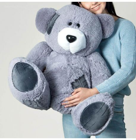 Плюшевий ведмедик «Гриша» 100 см (сірий)