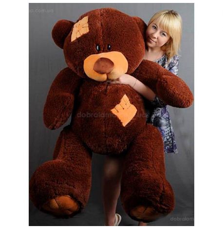 Плюшевий ведмедик «Гриша» 150 см (шоколадний)
