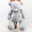 Плюшевий ведмедик «Гриша» 150 см (сірий)
