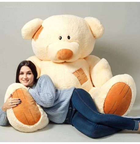 Плюшевий ведмедик «Гриша» 250 см (кремовий)