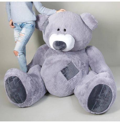 Плюшевый мишка «Гриша» 250 см (серый)