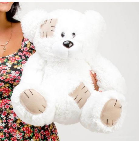 Плюшевий ведмедик «Гриша» 50 см (білий)