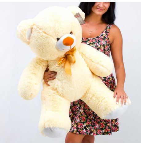 Плюшевий ведмедик «Томмі» 100 см (кремовий)