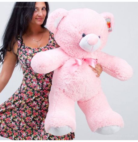 Плюшевий ведмедик «Томмі» 100 см (рожевий)