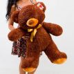 Плюшевий ведмедик «Томмі» 100 см (шоколадний)