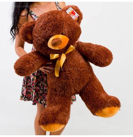 Плюшевий ведмедик «Томмі» 100 см (шоколадний)