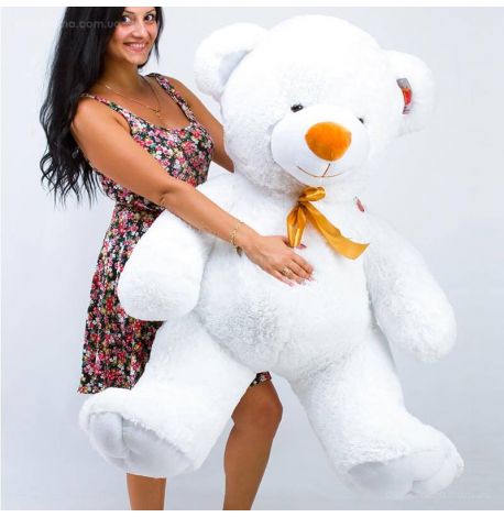 Плюшевий ведмедик «Томмі» 150 см (білий)