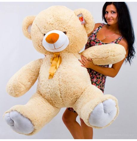Плюшевий ведмедик «Томмі» 150 см (кремовий)