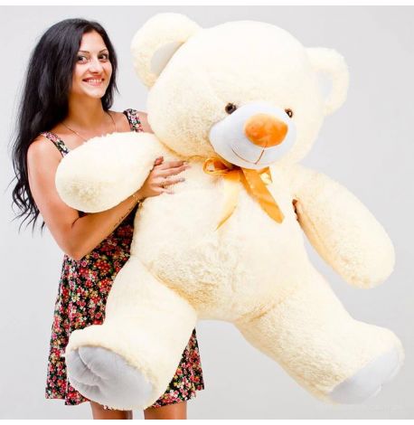 Плюшевий ведмедик «Томмі» 150 см (кремовий)