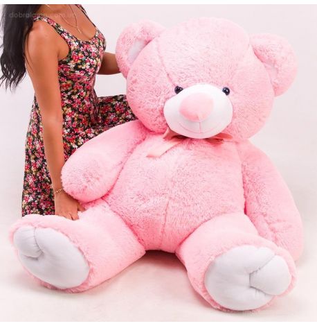 Плюшевий ведмедик «Томмі» 150 см (рожевий)