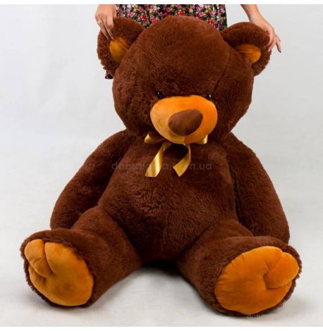 Плюшевий ведмедик «Томмі» 150 см (шоколадний)