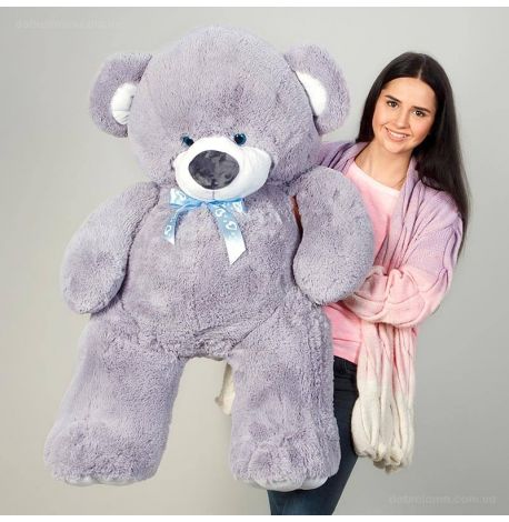 Плюшевий ведмедик «Томмі» 150 см (сірий)