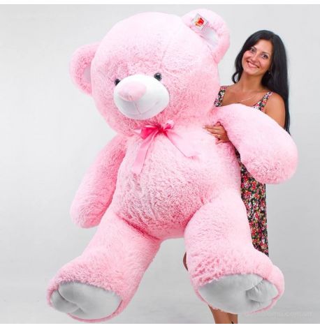 Плюшевий ведмедик «Томмі» 190 см (рожевий)