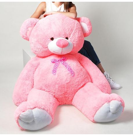 Плюшевий ведмедик «Томмі» 190 см (рожевий)