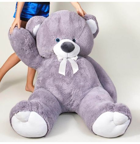 Плюшевий ведмедик «Томмі» 190 см (сірий)