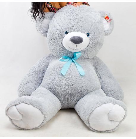 Плюшевий ведмедик «Томмі» 190 см (сірий)