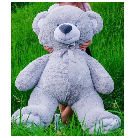 Плюшевий ведмедик «Томмі» 190 см (сірий)