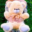 Плюшевий ведмедик «Томмі» 50 см (кремовий)