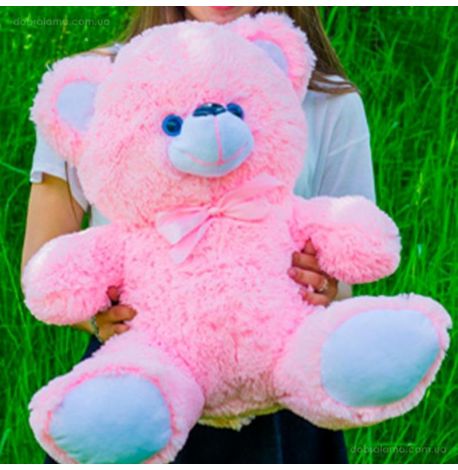 Плюшевий ведмедик «Томмі» 50 см (рожевий)