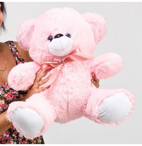 Плюшевий ведмедик «Томмі» 50 см (рожевий)