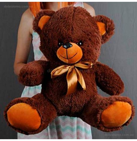 Плюшевий ведмедик «Томмі» 50 см (шоколадний)