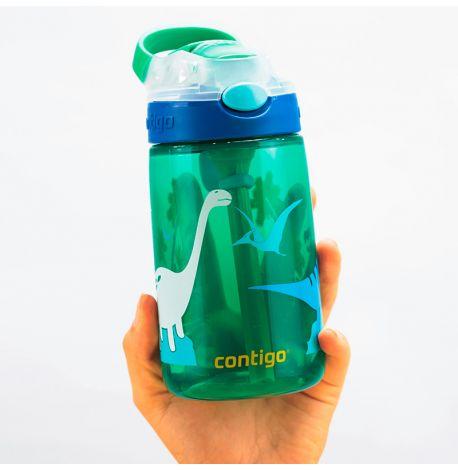 Детская бутылка для воды Contigo Gizmo Flip Jungle Green Dino (420 мл)