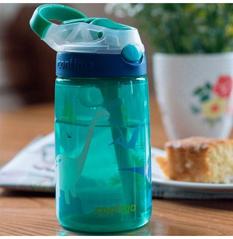 Детская бутылка для воды Contigo Gizmo Flip Jungle Green Dino (420 мл)