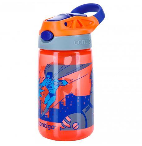 Детская бутылка для воды Contigo Gizmo Flip Nectarine Superhero (420 мл)