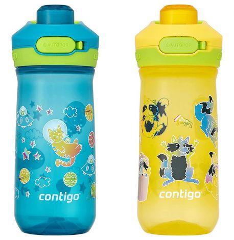 Детская бутылка для воды Contigo Jessie (420 мл) Pineapple/Trash Pandas