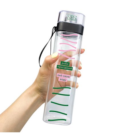 Бутылка для воды ZIZ «Пий та присідай» (700 мл)
