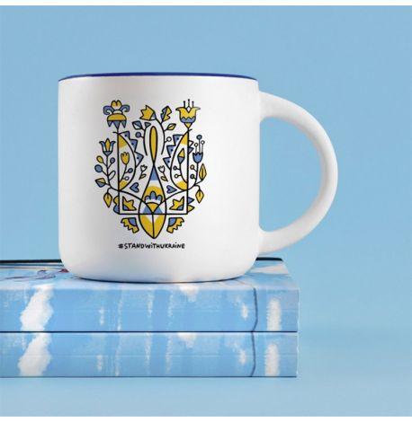 Кружка «Герб України» (350 мл) blue