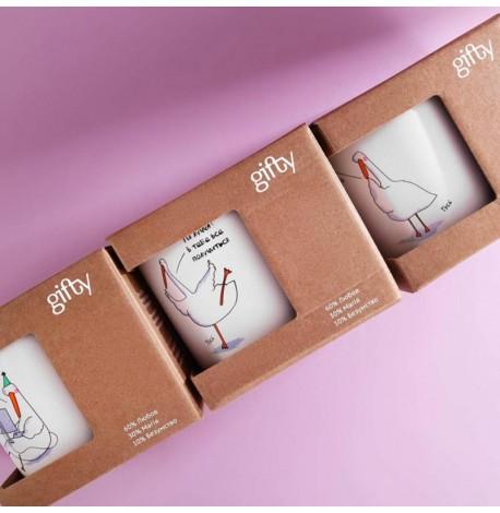 Кружка з Гусьом «Ти Лучча» (350 мл) orange