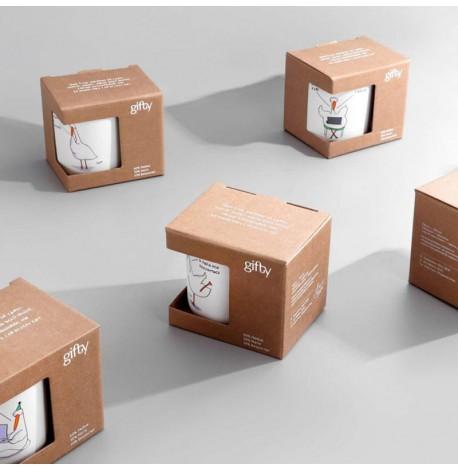 Кружка з Гусьом «Мудакі» (350 мл) blue