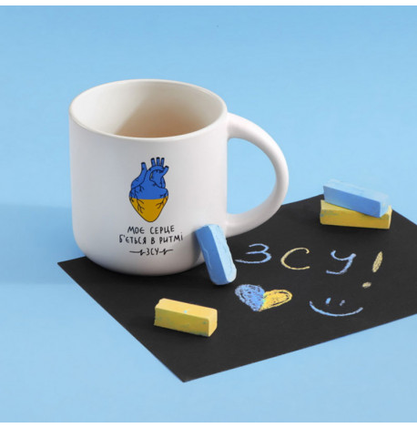 Кружка «У ритмі ЗСУ» (350 мл) white