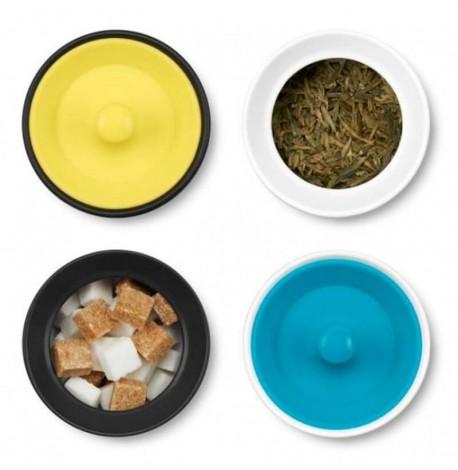 Баночка для специй, чая, кофе Notin PO Selected (черный-желтый)